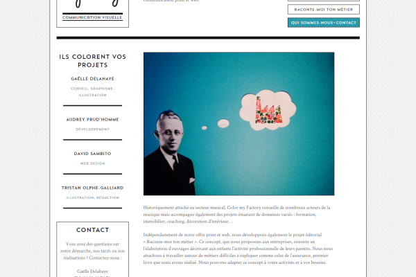 Site WordPress Color My Factory Site WordPress Color My Factory - Page Qui sommes-nous ?