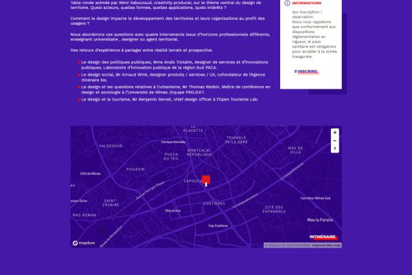 Site Wordpress France Design Week Arles-Nîmes-Avignon - Événement Site Wordpress France Design Week Arles-Nîmes-Avignon - Événement