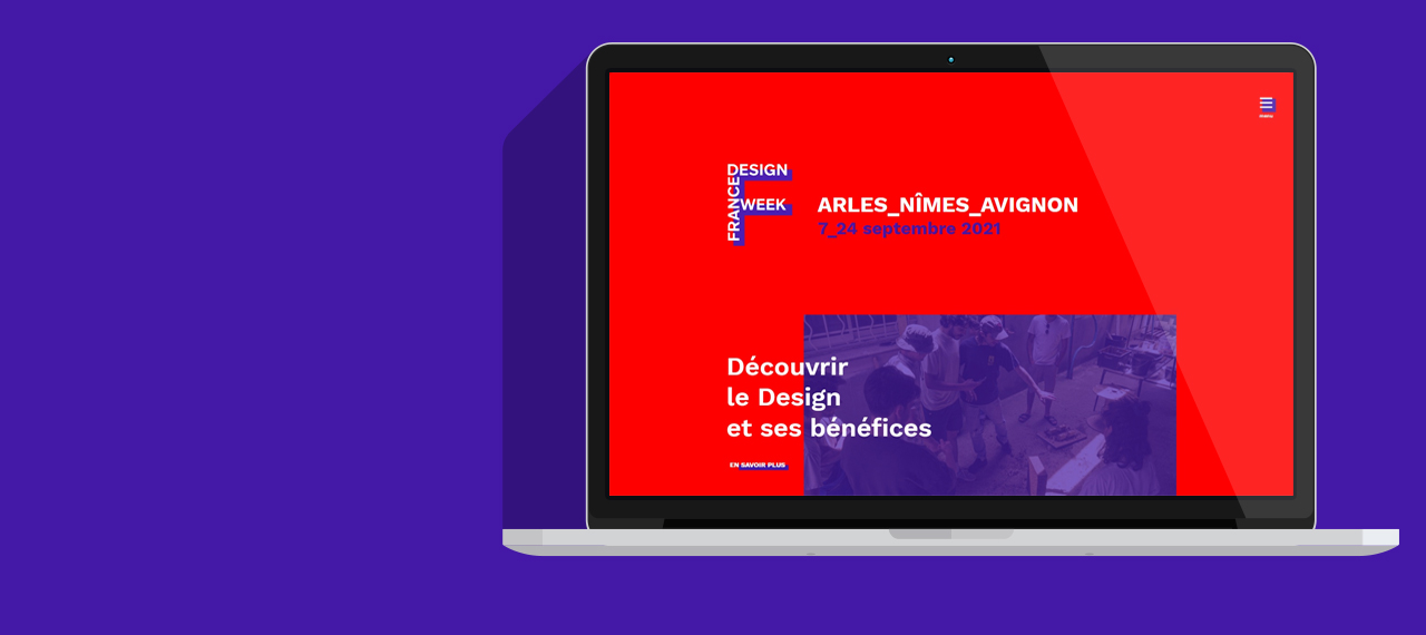Site WordPress France Design Week Arles-Nîmes-Avignon