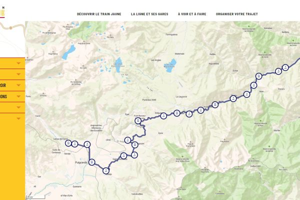 Destination Train Jaune - Cartographie interactive Destination Train Jaune - Cartographie interactive