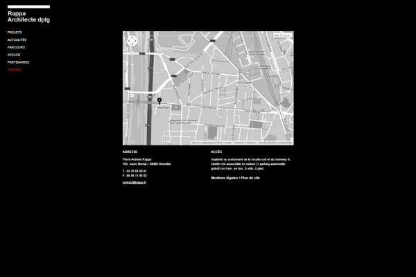Site Wordpress Rappa Architecte Site Wordpress Rappa Architecte - Page Contact